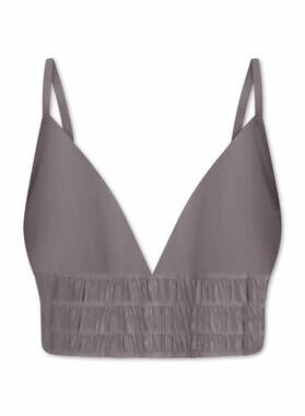 NEW NOUVELLE / SILK95FIVE women's bradford bralette in dolphin grey